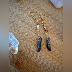 Boho Dangle Quartz Earrings